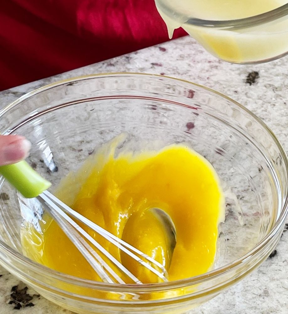 tempering eggs