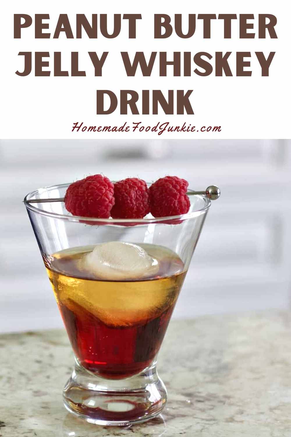 Peanut butter jelly whiskey drink-pin image