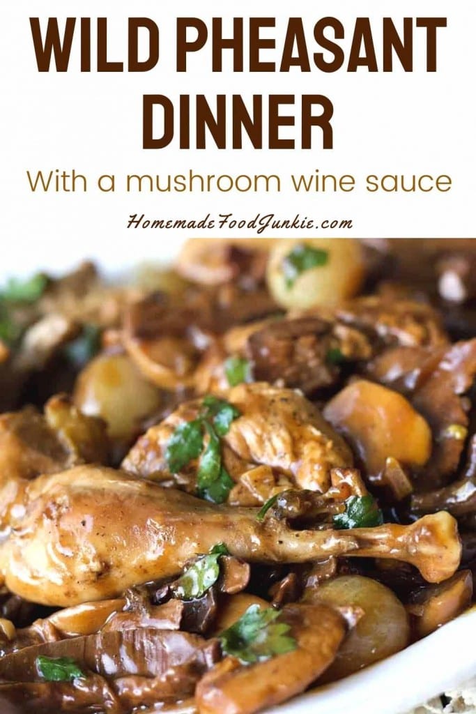 Wild pheasant dinner-pin image
