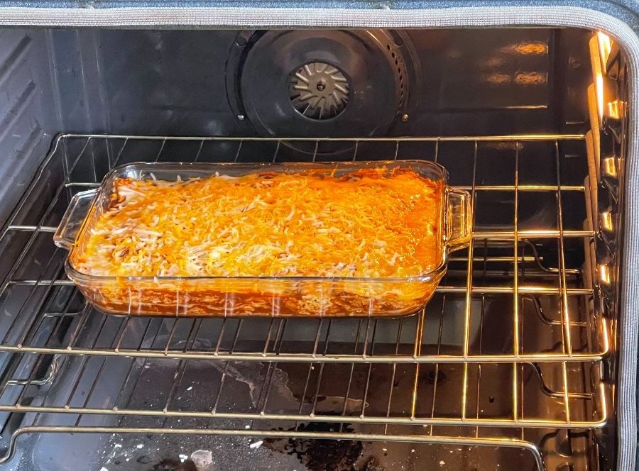 bake uncovered to brown