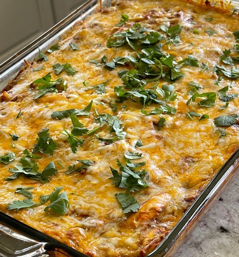baked chicken enchilada casserole