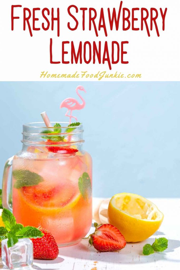 Fresh strawberry lemonade-pin image