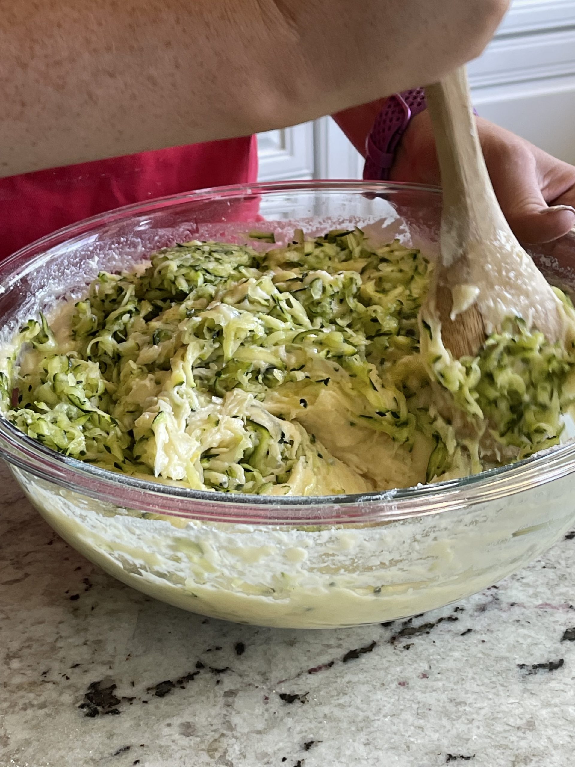 mixing batter