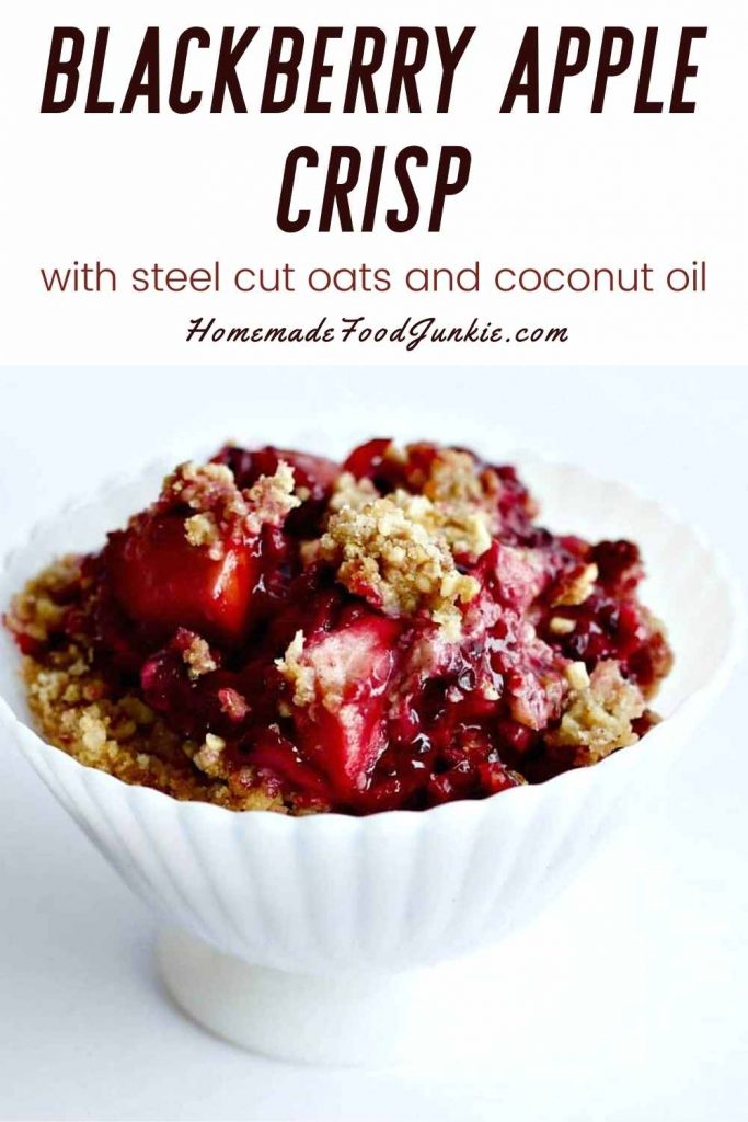 Blackberry apple crisp-pin image