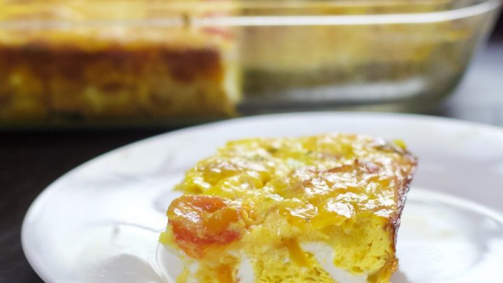 breakfast frittata serving