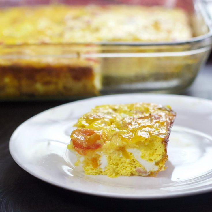 breakfast frittata piece