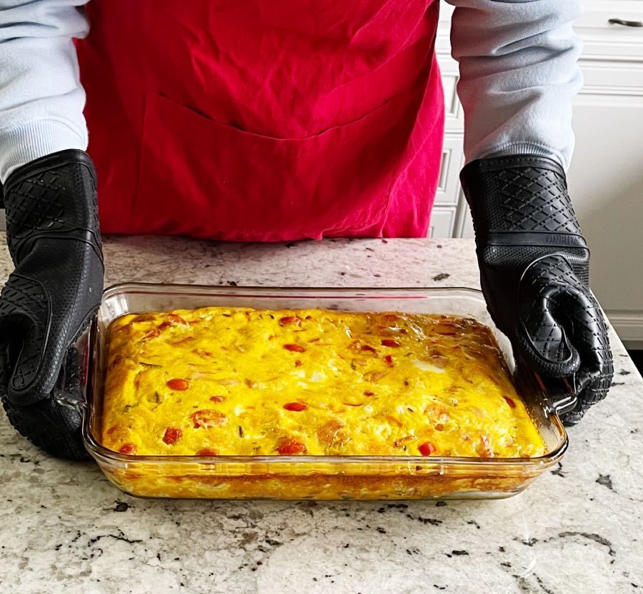 breakfast frittata freshly baked