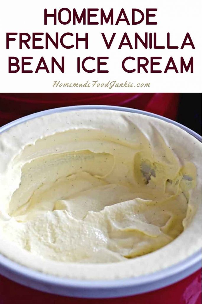 French Vanilla Bean Ice Cream 10 Homemade french vanilla bean ice cream-pin image