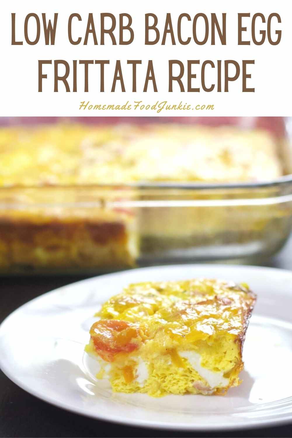 Ham and Cheese Scones Recipe 4 Low carb bacon egg frittata recipe-pin image