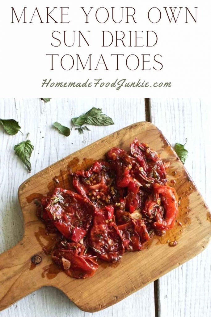 Make your own sun dried tomatoes-pin image