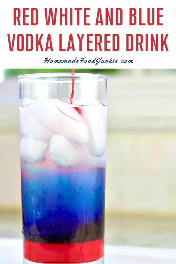 Red white and blue vodka layered drink-pin image