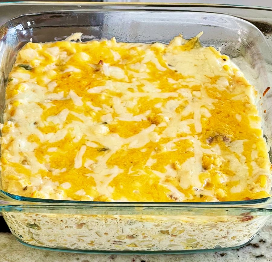 baked roasted corn dip