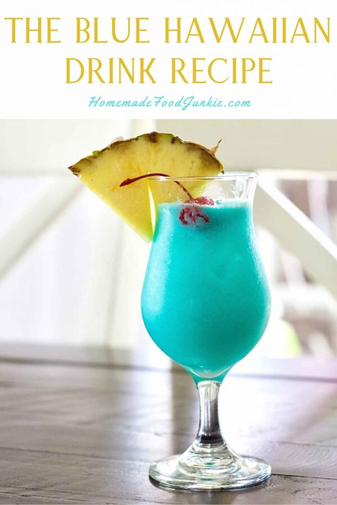 The blue hawaiian drink recipe-pin image