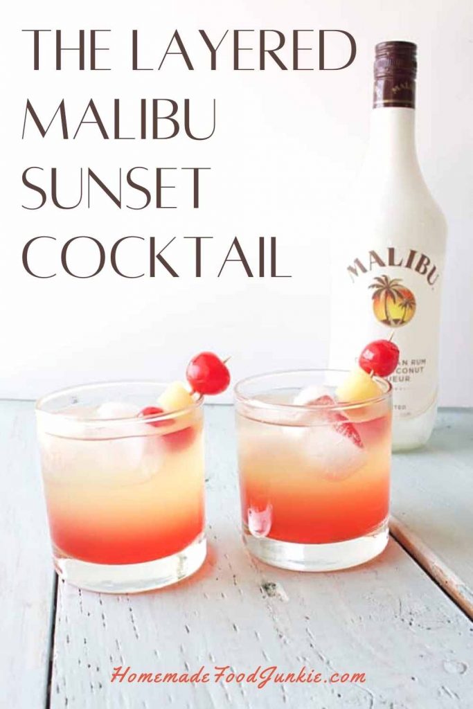 The layered malibu sunset cocktail-pin image
