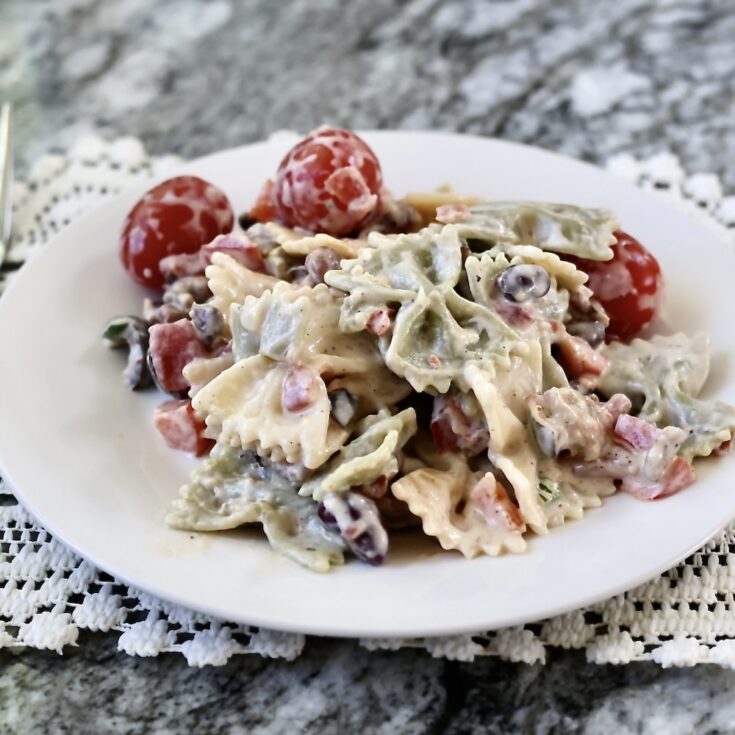 Bacon Ranch Pasta Salad recipe