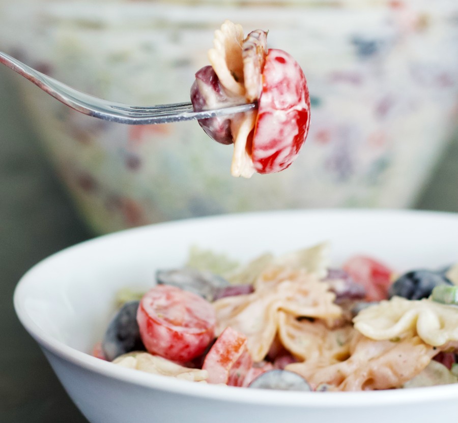 bacon ranch pasta salad