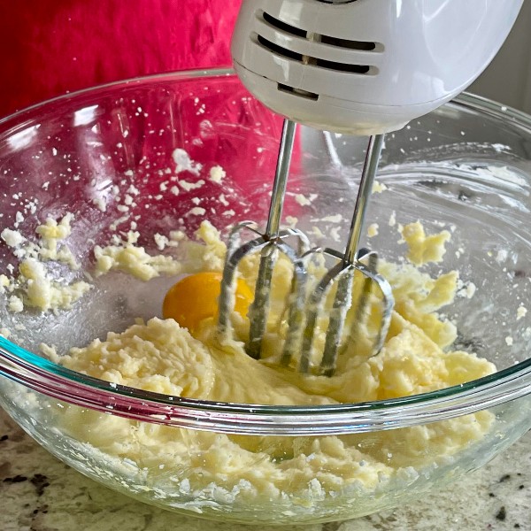 beating in eggs