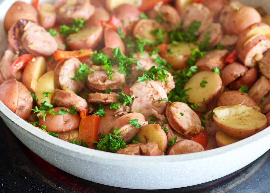 sausage and potatoes Dinner