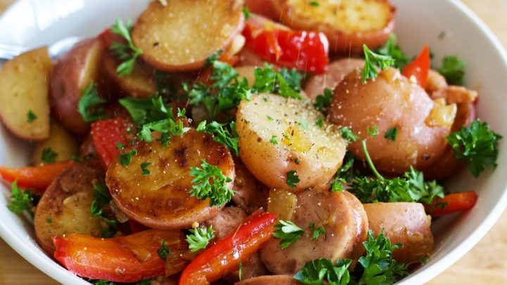 smoked sausage with potatoes