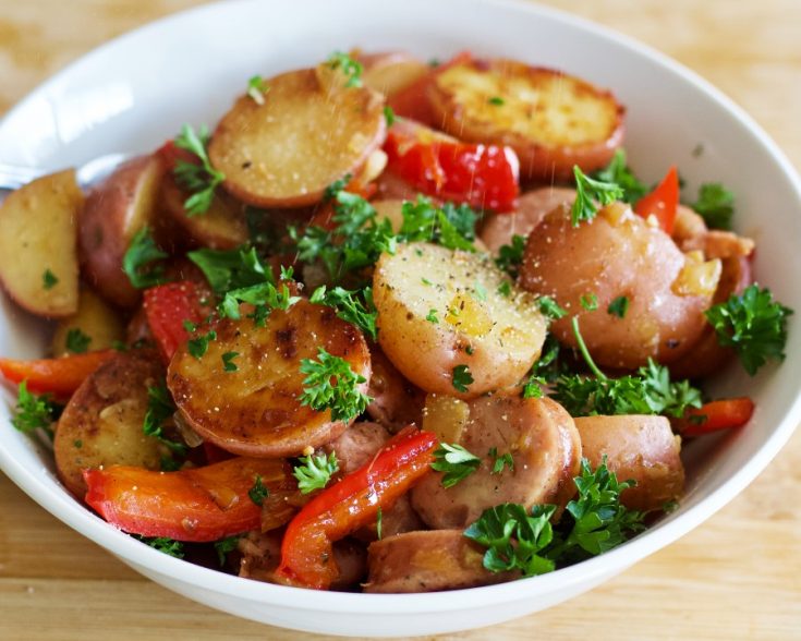 smoked sausage with potatoes