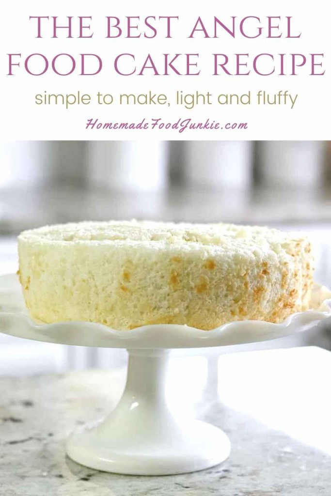 The best angel food cake recipe-pin image