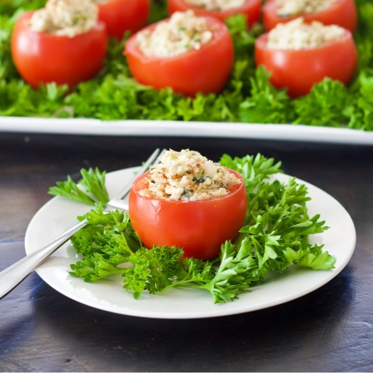 tuna stuffed tomatoes