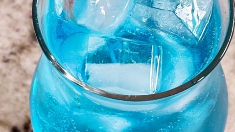 blue motorcycle drink