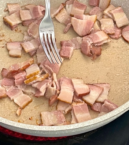 frying bacon