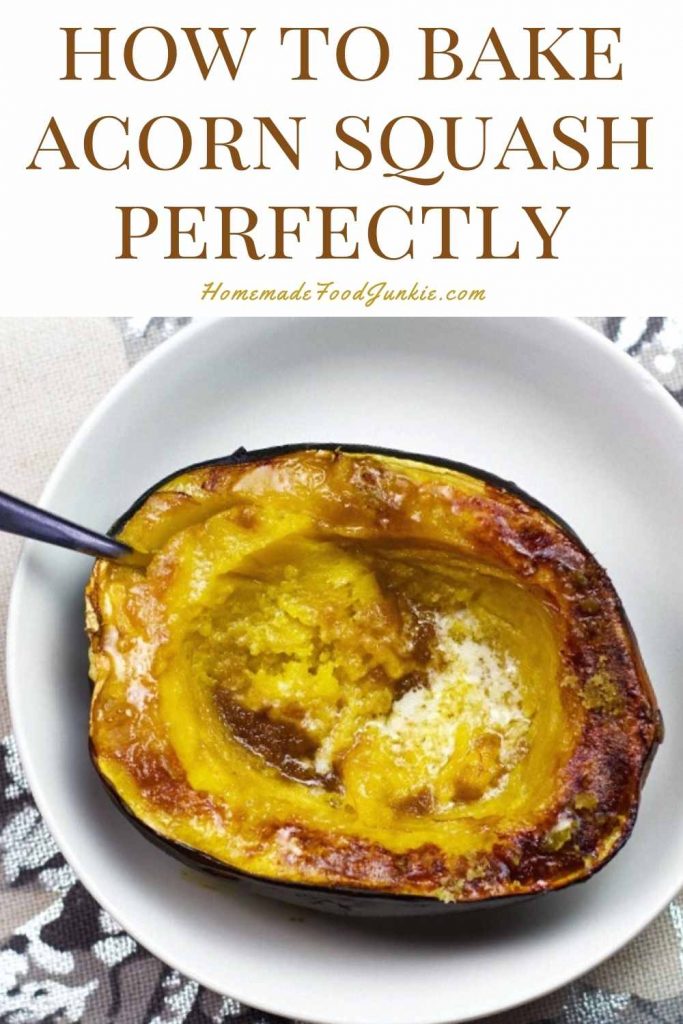 How to bake acorn squash perfectly-pin image