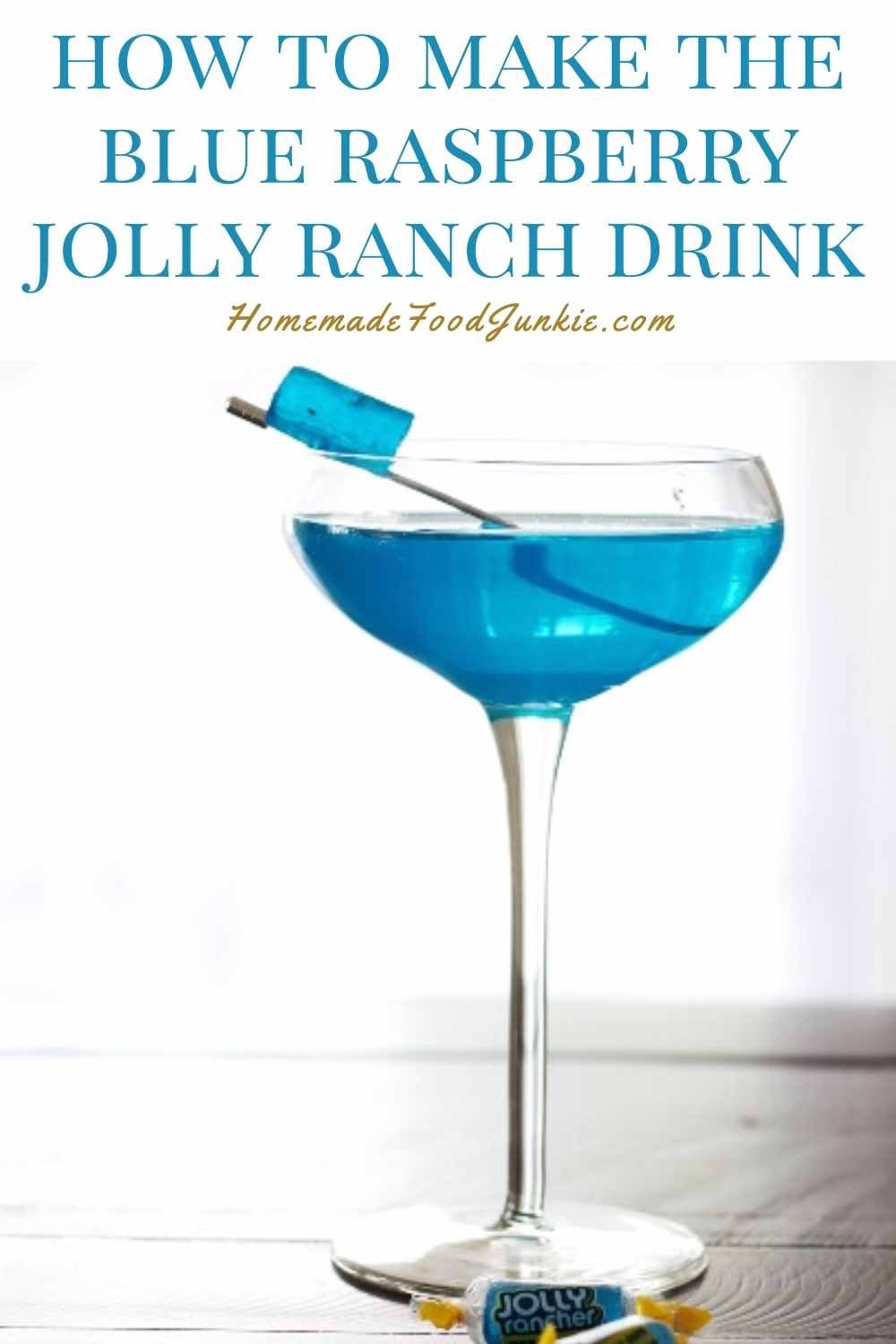 Strawberry Daiquiri Recipe with Malibu Coconut Rum 17 How to make the blue raspberry jolly rancher drink-pin image