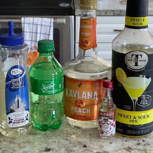 ingredients for the gummy bear shot
