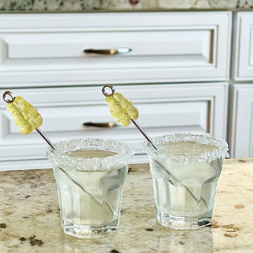 white gummy bear shots