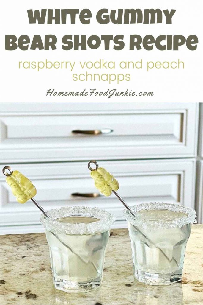 White gummy bear shots recipe-pin image