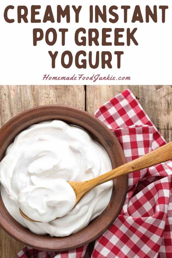 Creamy instant pot greek yogurt-pin image