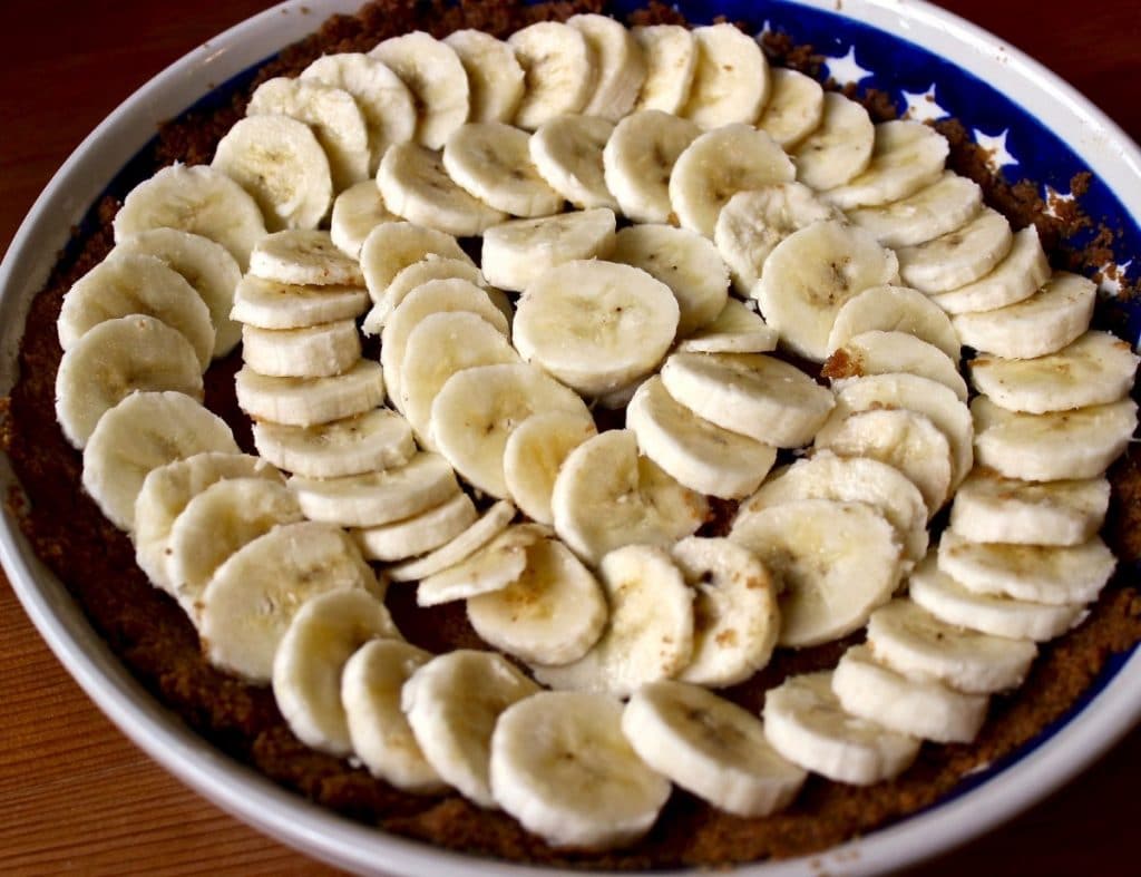 banana layer-banoffee pie