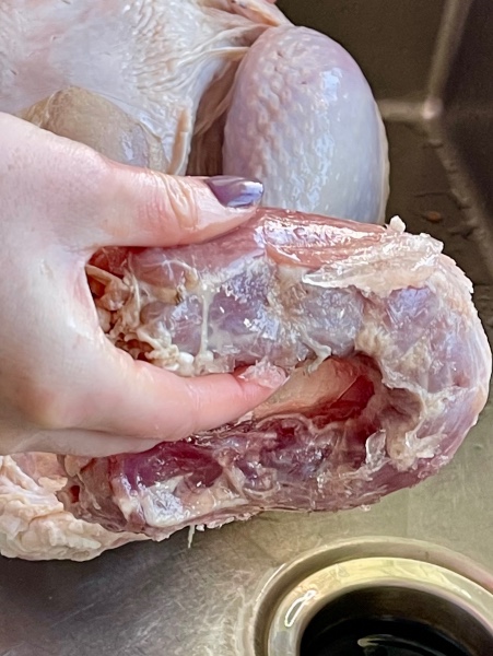 remove giblets and neck