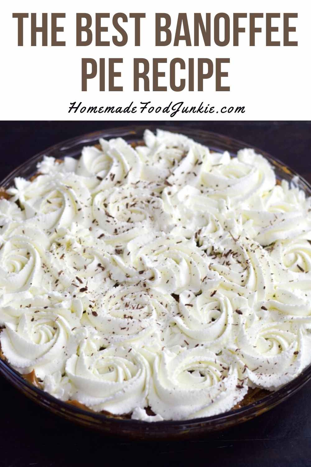 The best banoffee pie recipe-pin image