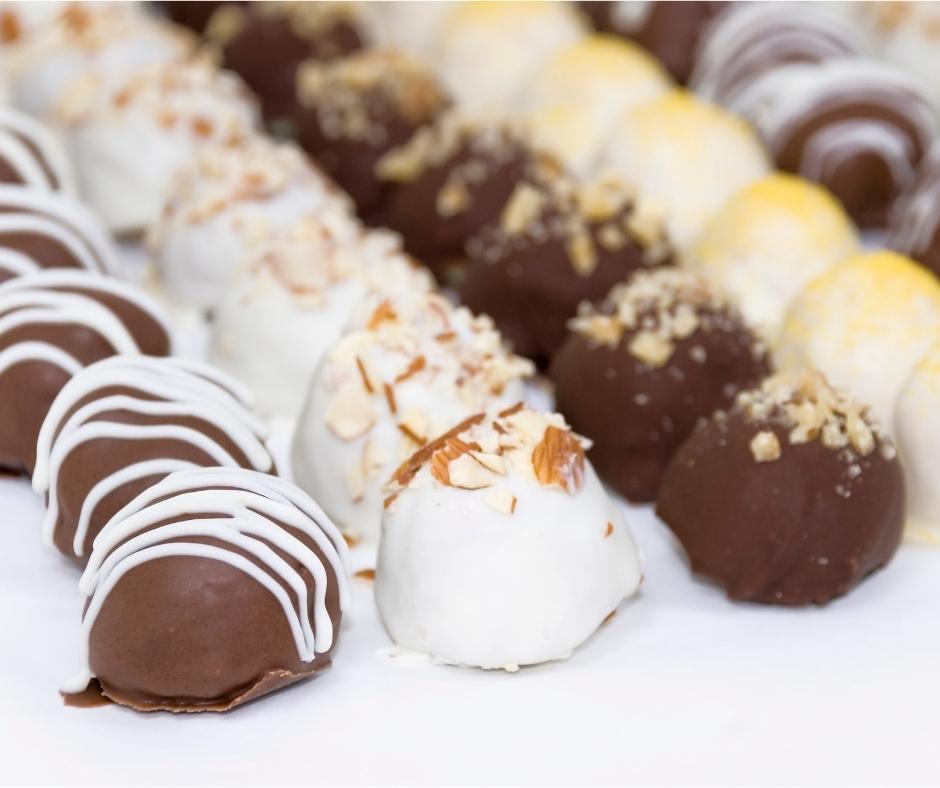 assorted chocolate truffles