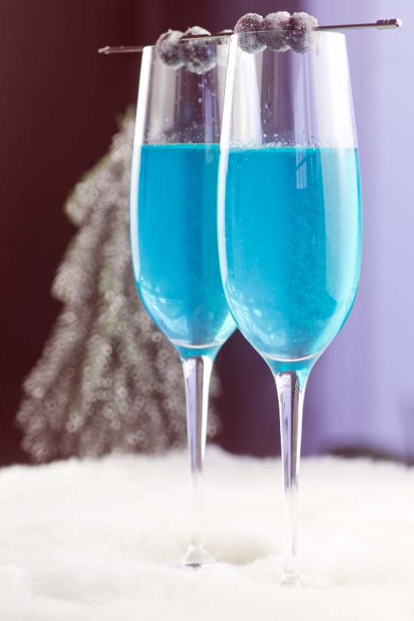 two icy winter cocktails