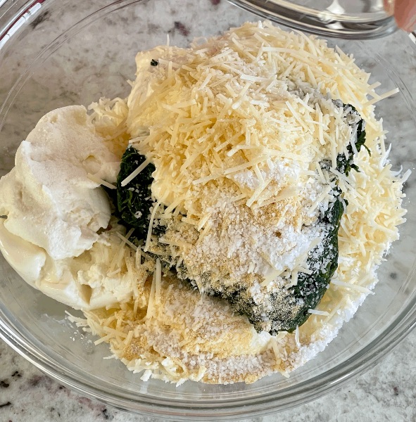 Spinach dip ingredients