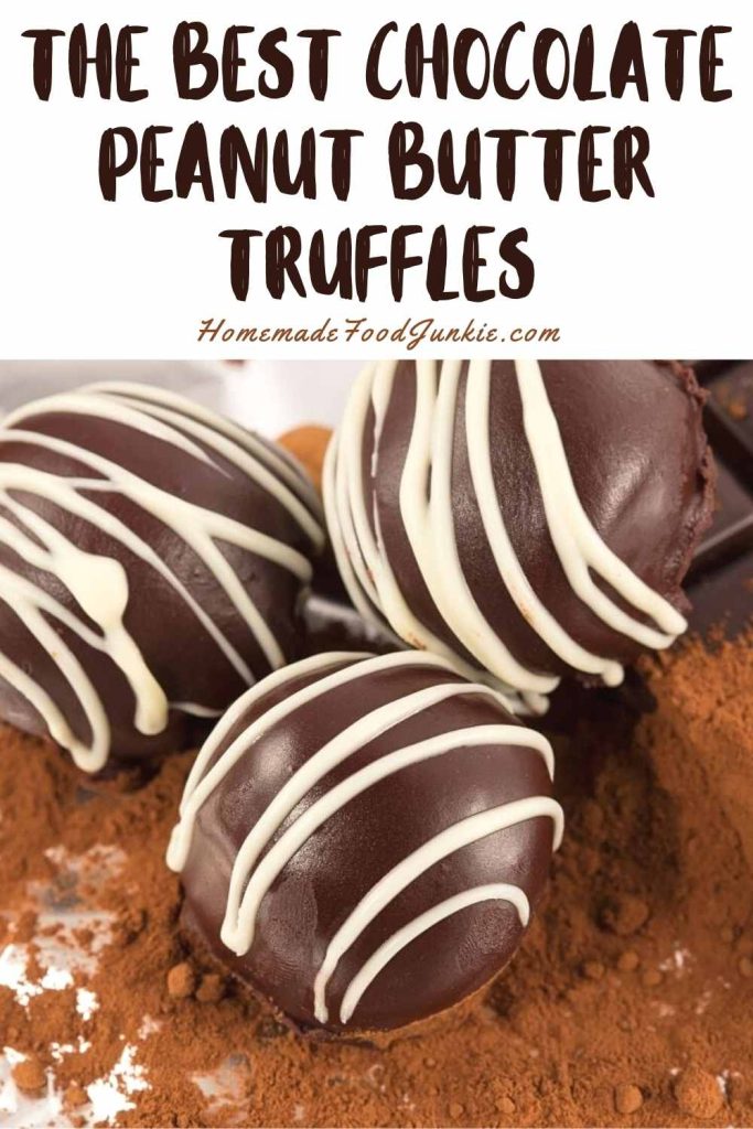The Best Chewy Chocolate Brownies 7 The best chocolate peanut butter truffles-pin image