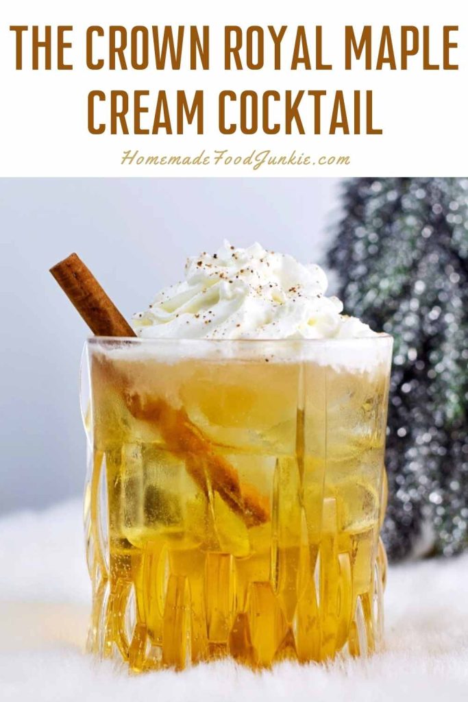 The crown royal maple cream cocktail-pin image