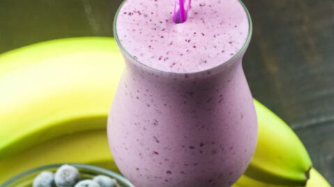 Blueberry banana smoothie