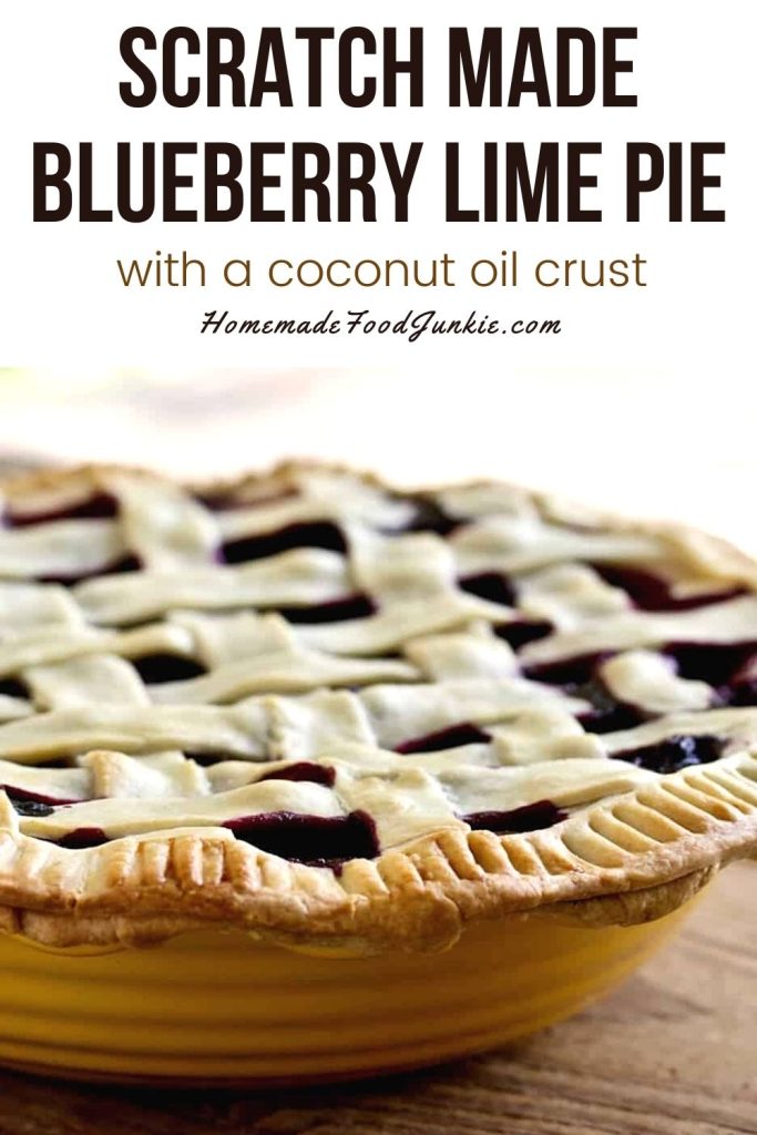 scratch made blueberry lime pie-pin image