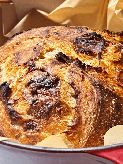 Cheesy Jalape&ntilde;o Sourdough Bread-just baked