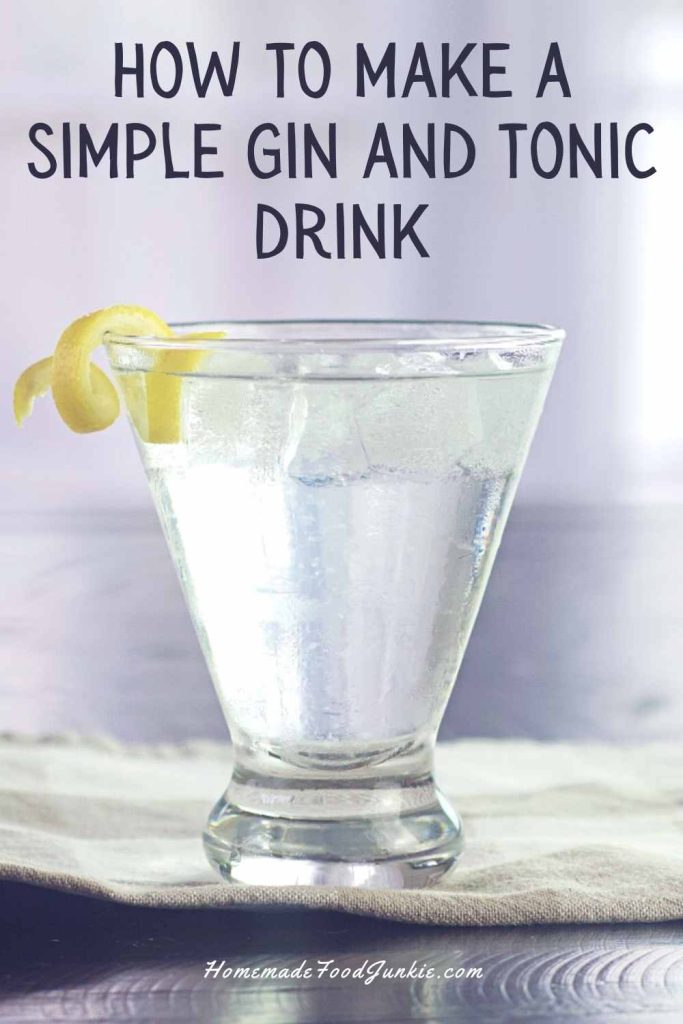 how to make a simple gin and tonic-pin image