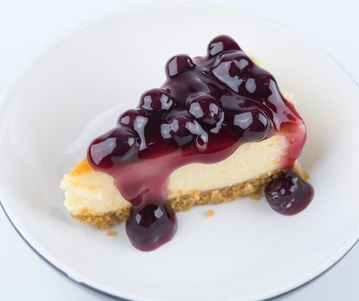 blueberry swirl cheesecake