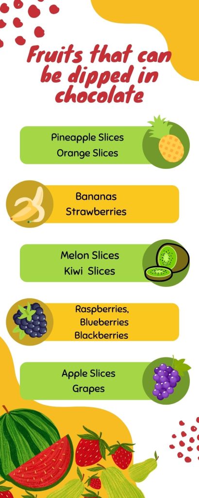 fruits that can be dipped in chocolate