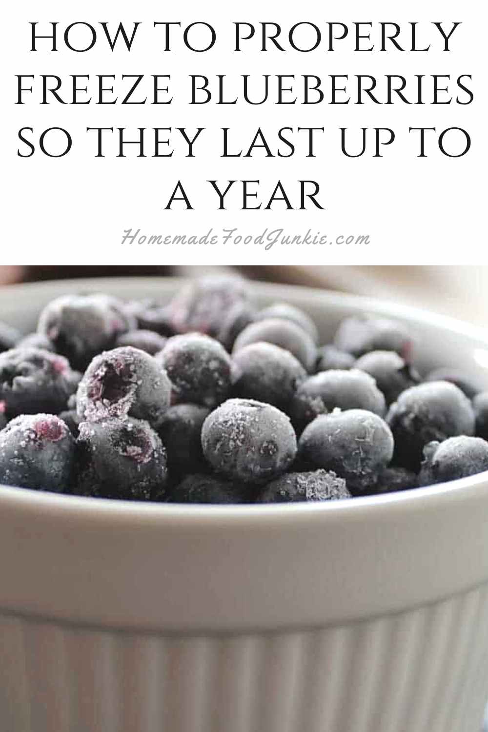how to properly freeze blueberries so they last up to a year-pin image