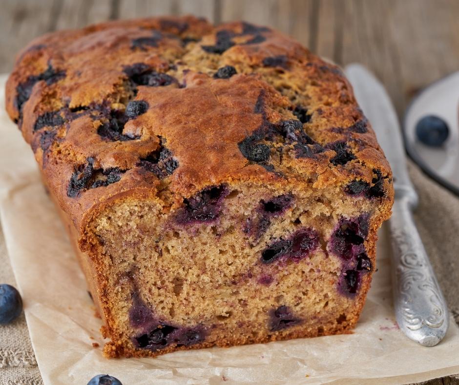 banana blueberry bread
